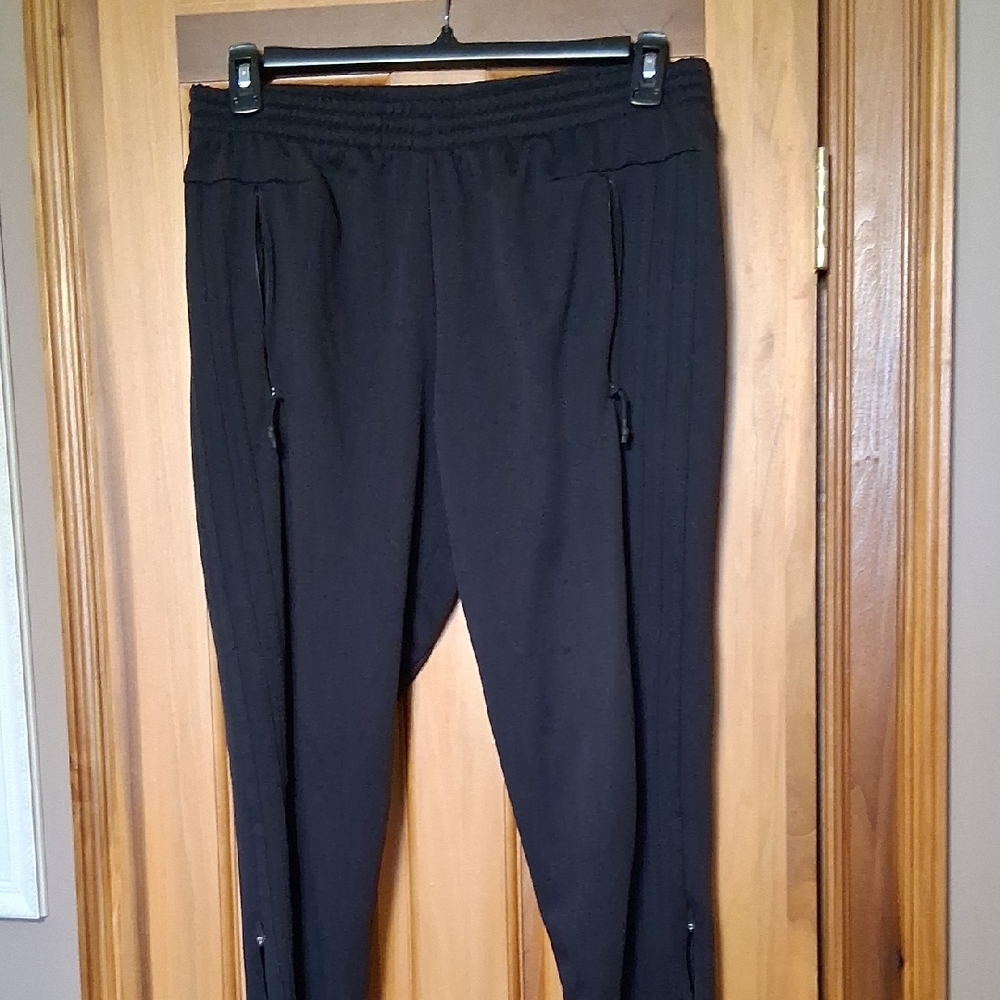 adidas Black Sweatpants with Elastic Waistband